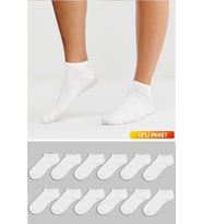 Erkek Pamuklu Premium Spor Çorap 12 Li Paket