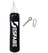 Desfabe Boxing Star 70x25 Cm Zincirli Boks Kum Torbası Siyah +Askı Aparatı