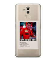 Huawei Mate 20 Lite Uyumlu Charles Leclerc Desenli Şeffaf Telefon Kılıfı