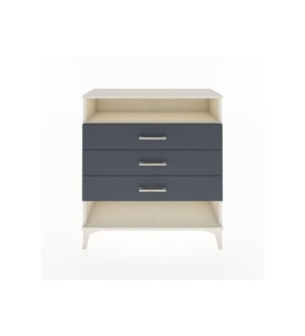 Arges Şifonyer Tek Raflı 3 Çekmeceli 88x30x96 Aytaşı-Antrasit