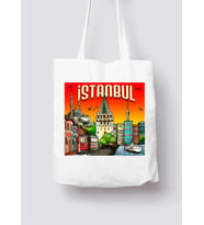 İstanbul Tasarımlı Bez Çanta