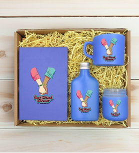 BK Gift Kişiye Özel İsimli DTF Best Friend Temalı Mavi Defter & Kahve Fincanı & Kolonya & Mum Hediye Seti-5, Arkadaşa Hediye, Doğum Günü Hediyesi