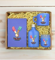 BK Gift Kişiye Özel İsimli DTF Best Friend Temalı Mavi Defter & Kahve Fincanı & Kolonya & Mum Hediye Seti-5, Arkadaşa Hediye, Doğum Günü Hediyesi