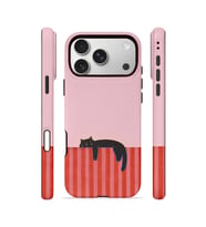 iPhone 17 Pro Max Vorian Çift Katmanlı Kılıf Lazy Cat Sunset