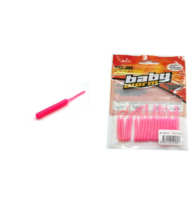 Fujin Baby Worm 5.2 cm Floating LRF Silikonu PINK GLOW