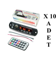 Mikrofonlu-bluetooth-radyo-usb-aux Mp3 Çalar 12 Volt 10 ADET