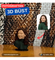 MakinaFleo Kişiye Özel Tek Kişilik Büst Figürü (9cm)