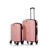 Hotowa Gold PP Valiz 8010 Pembe TSA Kilitli İkili Set