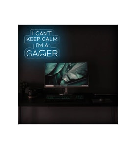 I CAN'T KEEP CALM I'M A GAMER Yazılı Neon Tabela
