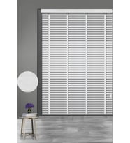 Bayeliss 804 Damarlı Beyaz Polywood Jaluzi 
