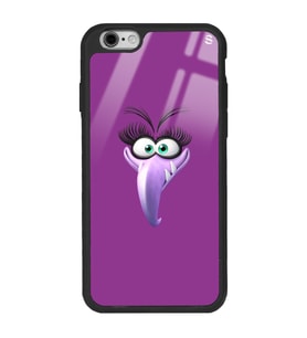 iPhone Modellerine Uyumlu Purple Tasarımlı Glossy Telefon Kılıfı