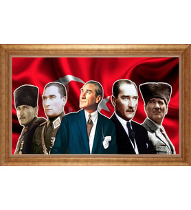ALTIN ÇERÇEVELİ PASPARTULU TABLO CR928
