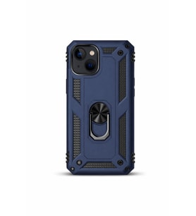 iPhone 14 6.1" Magforge Titan Ring Armor Case Lacivert