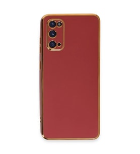 Samsung Galaxy S20 Kılıf Volet Silikon - Kırmızı