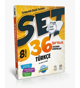 Ünlüler Karması 8.Sınıf Türkçe 36 Haftalık Kazanım Denemeleri
