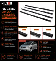 Toyota Verso Çıta Cam Sıyırıcı Fitil 2002-2006