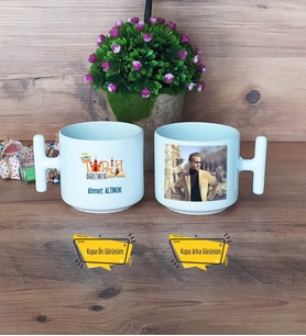 Tarih Öğretmenine Hediye Kupa Bardak T Fotoğraflı Öğretmenler Günü Hediyesi