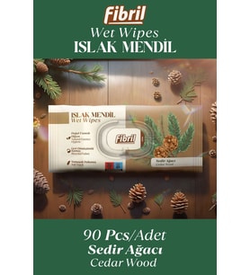 Sedir Ağacı Kokulu Islak Mendil l3x90 Lı Paket 270 Yaprak Doğal Esans