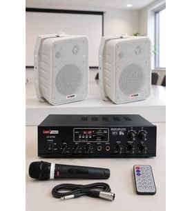 Lastvoice Soft Paket-1 Hoparlör Anfi Mikrofon Mağaza Ses Sistemi Seti