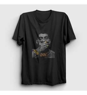 Presmono Unisex Siyah Rings Zayn Malik T-Shirt 411001tt