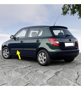 Skoda Fabia 2 2007-2010 Sol Ön Kapı Çıtası Düz 5J0853515