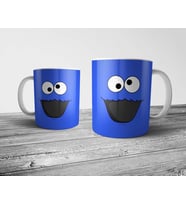 Pixxa Kurabiye Canavarı - Cookie Monster Kupa Bardak Model 1