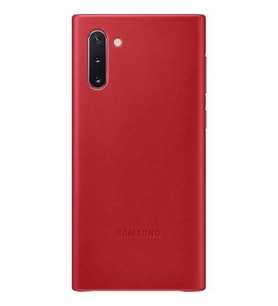 Galaxy Note 10 ile Uyumlu Deri Kılıf Kırmızı EF-VN970LREGWW