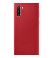 Galaxy Note 10 ile Uyumlu Deri Kılıf Kırmızı EF-VN970LREGWW