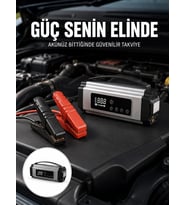 Yolda Kalmaya Son Dijital Ekranlı Akü Takviye ve Hava Kompresörü Çok Fonksiyonlu Acil Güç Ünitesi Ye