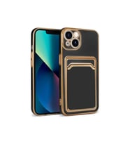 Apple iPhone 13 Pro Max Uyumlu Kılıf Zore Bark Kartlıklı Kapak (Mavi)