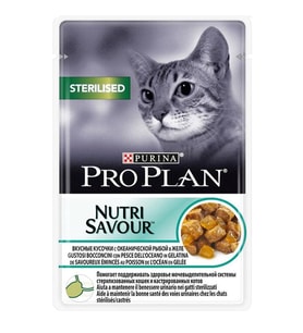 ProPlan Pouch Kısırlaştırılmış Balıklı Yaş Kedi Maması 85 Gr