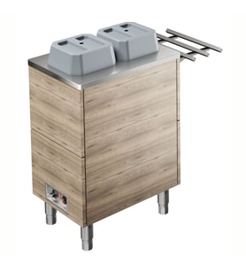 Electrolux Professional F24H250AFT Mobil Tabak Dispenseri, Isıtmalı, 2 Silindirli,tek Taraflı Tepsi Kaydırma,tabak Çapı 180-250mm Y=900 ,322126
