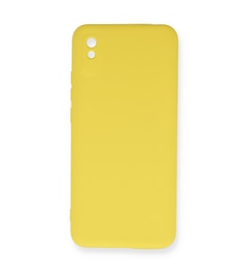 Redmi 9A Kılıf Nano Içi Kadife Silikon - Sarı
