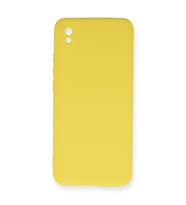 Redmi 9A Kılıf Nano Içi Kadife Silikon - Sarı