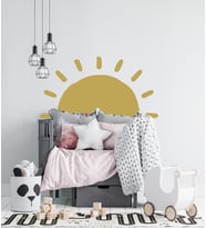 Güneş Bohem Duvar Sticker Bebek Ve Çocuk Odası Dekoratif Duvar Çıkartma Sticker  55 x 100