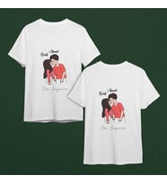 Sevgili Tasarımlı Tişört Kişiye Özel ( Unisex - Büyük - Çocuk )