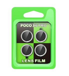 Uray store Xiaomi Poco X6 Pro Raze Metal Kamera Lens - Gümüş