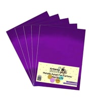 Mor 50x70 Metalik Aynalı Fon Kartonu 5 Adet 1 Paket Artlantis Aynalı Metalik Fon Kartonu