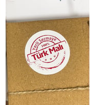 Yerli Sermaye Türk Malı Yapışkanlı Etiket 4x4 cm 106 Adet