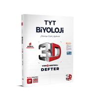 3D TYT Biyoloji Defter Video Destekli