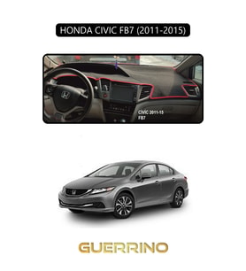 HONDA CIVIC FB7 2011-2015TORPİDO KORUMA HALISI SİYAH KENAR