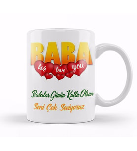 Babalar Günü Babaya Hediye 050 Kupa Bardak Porselen