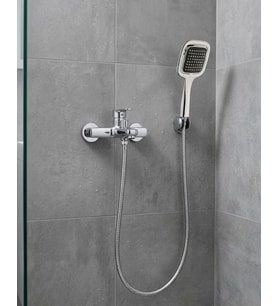Siyah Duş Seti El Duşu Başlığı Spiral Hortum Dayanıklı Banyo Duş Aksesuarı
