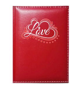 PROMOSYON DENİZİ  I LOVE YOU 6 GÖRSELLİ KIRMIZI RUHSAT KABI