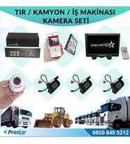 Tır Kamyon İş Makinası Için Uzaktan İzlemeli 4 Kameralı 1 Tb Harddisk Kamera Seti