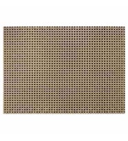 Amerikan Servis PVC 30x45 cm - Bej-Kahve Hasır Dokuma Desenli
