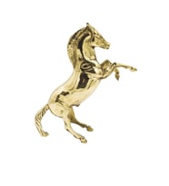 PİRİNÇ DÖKÜM ŞAHLANAN AT FİGÜRÜ GOLD RENK