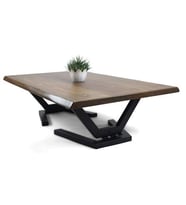 Doğal Ağaç Masif Hibrit Kütük Masa ve Sehpa 90cm x 180 cm