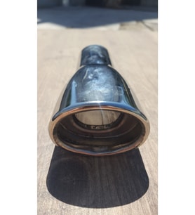 51 Mm Rüzgar Sesli Tek Kapaklı Yassı Nikelaj Egzoz Ucu Eksoz