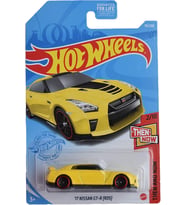 Hot Wheels - '17 Nissan GT-R (R35) Sarı - Yurt Dışı Uzun Kartonet - GTB34 (1/64)